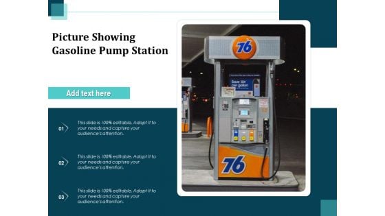 Picture Showing Gasoline Pump Station Ppt PowerPoint Presentation Styles Images PDF