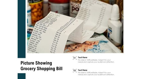 Picture Showing Grocery Shopping Bill Ppt PowerPoint Presentation Portfolio Templates PDF