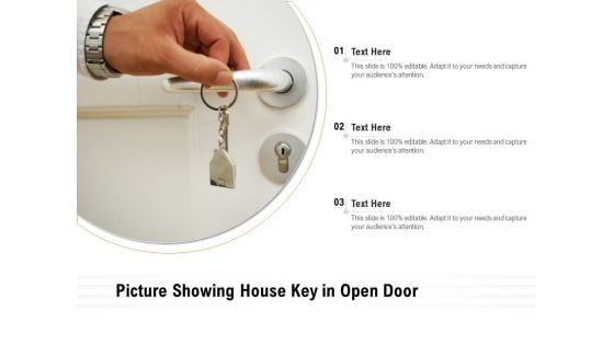 Picture Showing House Key In Open Door Ppt PowerPoint Presentation Ideas Example PDF