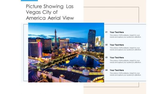 Picture Showing Las Vegas City Of America Aerial View Ppt PowerPoint Presentation Model Example PDF