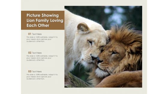 Picture Showing Lion Family Loving Each Other Ppt PowerPoint Presentation Slides Graphics Tutorials PDF