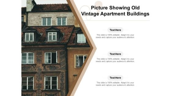 Picture Showing Old Vintage Apartment Buildings Ppt PowerPoint Presentation Ideas Model PDF