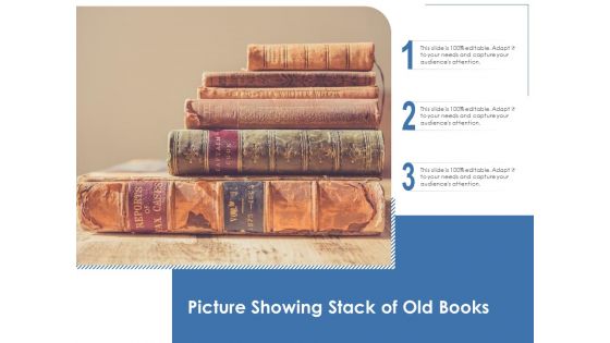 Picture Showing Stack Of Old Books Ppt PowerPoint Presentation Icon Model PDF