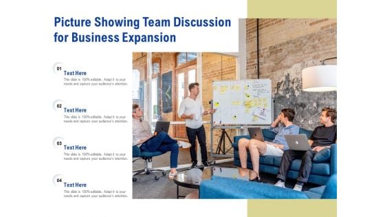Picture Showing Team Discussion For Business Expansion Ppt PowerPoint Presentation Icon Model
