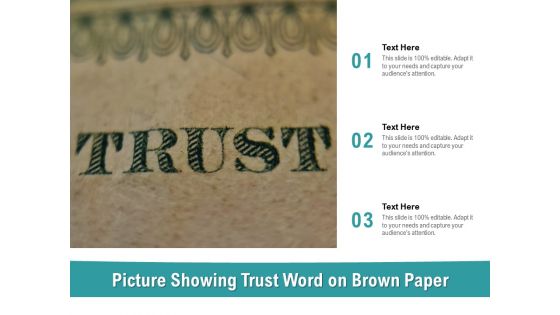 Picture Showing Trust Word On Brown Paper Ppt PowerPoint Presentation File Show PDF