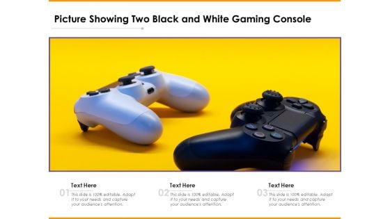 Picture Showing Two Black And White Gaming Console Ppt PowerPoint Presentation File Professional PDF