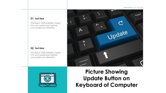 Picture Showing Update Button On Keyboard Of Computer Ppt PowerPoint Presentation Infographic Template File Formats PDF