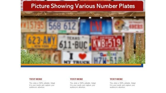 Picture Showing Various Number Plates Ppt PowerPoint Presentation Inspiration Diagrams PDF