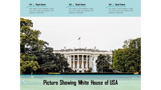 Picture Showing White House Of USA Ppt PowerPoint Presentation Gallery Slides PDF
