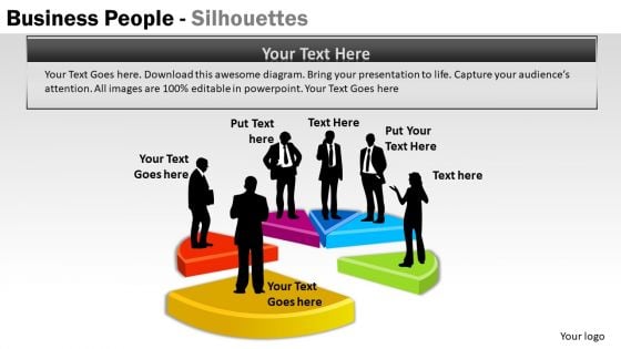 Pie Chart Business People PowerPoint Slides And Ppt Diagrams Ppt Templates