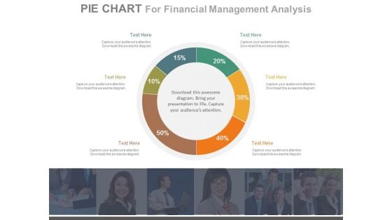 Pie Chart For Customer Analysis Powerpoint Slides