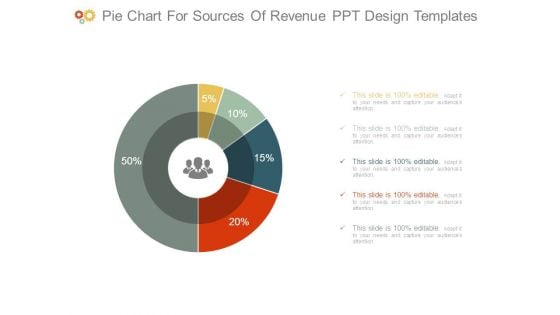 Pie Chart For Sources Of Revenue Ppt Design Templates Pie Chart For Sources Of Revenue Ppt Design Templates
