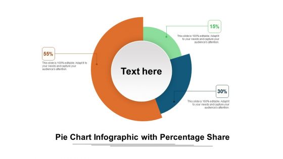 Pie Chart Infographic With Percentage Share Ppt Infographic Template Inspiration PDF