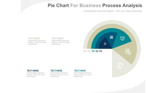 Pie Chart With Icons For Business Analysis Powerpoint Slides