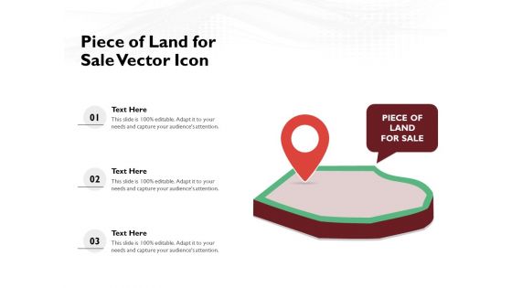 Piece Of Land For Sale Vector Icon Ppt PowerPoint Presentation Outline Summary PDF