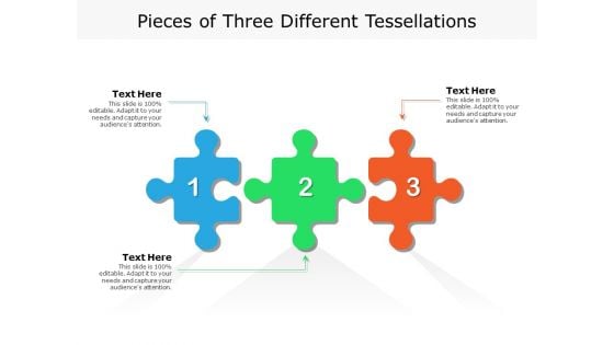 Pieces Of Three Different Tessellations Ppt PowerPoint Presentation Outline Backgrounds PDF