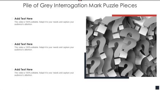 Pile Of Grey Interrogation Mark Puzzle Pieces Sample PDF
