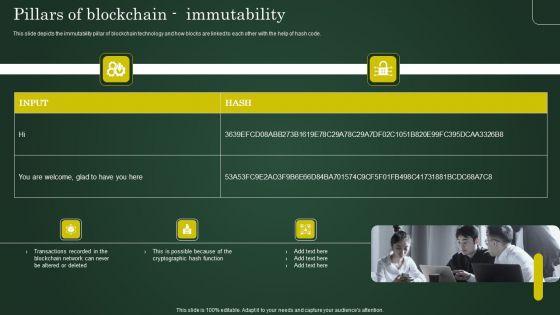 Pillars Of Blockchain Immutability Involving Cryptographic Ledger To Enhance Professional PDF