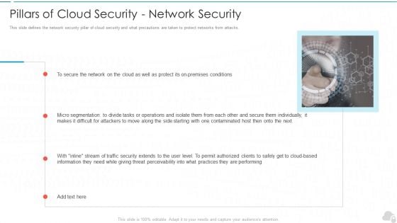 Pillars Of Cloud Security Network Security Cloud Computing Security IT Ppt Summary Guidelines PDF