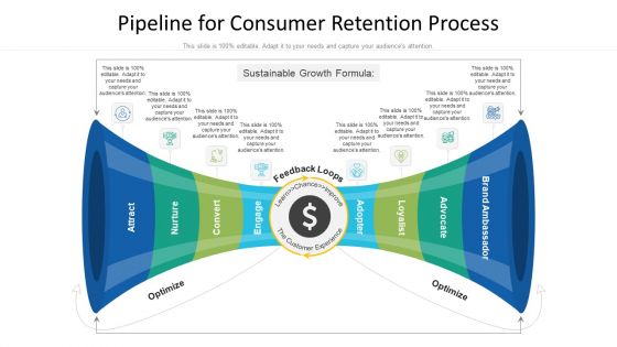 Pipeline For Consumer Retention Process Ppt PowerPoint Presentation Gallery Maker PDF
