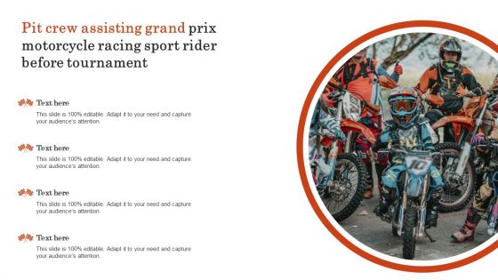 Pit Crew Assisting Grand Prix Motorcycle Racing Sport Rider Before Tournament Graphics PDF