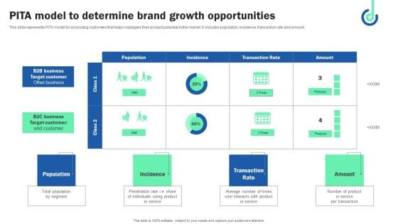 Pita Model To Determine Brand Growth Opportunities Background PDF