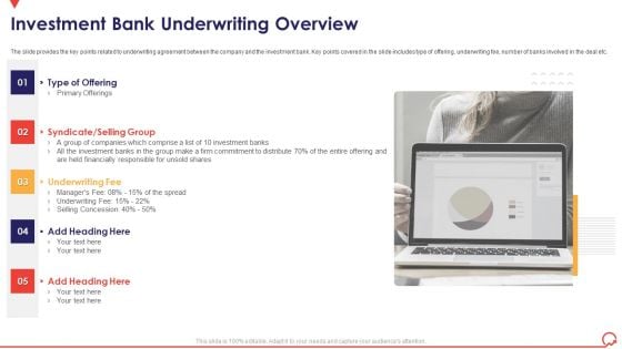 Pitch Book Capital Funding Deal IPO Pitchbook Investment Bank Underwriting Overview Portrait PDF