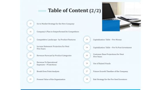 Pitch Deck For Seed Financing Table Of Content Categories Ppt Summary Rules PDF Pitch Deck For Seed Financing Table Of Content Categories Ppt Summary Rules PDF