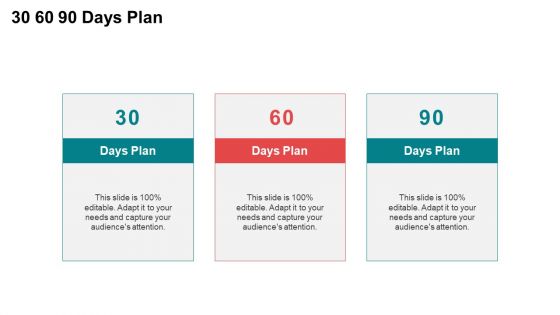 Pitch Deck For Seed Funding 30 60 90 Days Plan Ppt Slides Background Images PDF