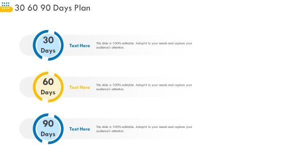 Pitch Deck For Venture Selling Trade 30 60 90 Days Plan Professional PDF