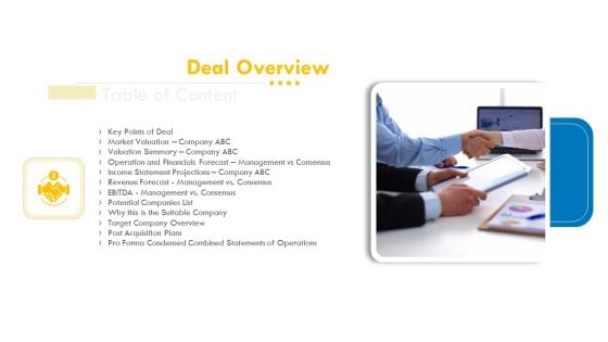 Pitch Deck For Venture Selling Trade Deal Overview Topics PDF Pitch Deck For Venture Selling Trade Deal Overview Topics PDF