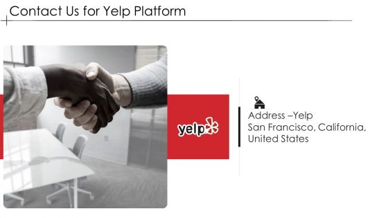 Pitch Deck Of Yelp Investor Elevator Fundraising Contact Us For Yelp Platform Ideas PDF Pitch Deck Of Yelp Investor Elevator Fundraising Contact Us For Yelp Platform Ideas PDF