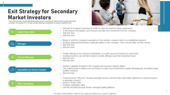 Pitch Deck To Attract Funding After IPO Market Exit Strategy For Secondary Market Investors Themes PDF Pitch Deck To Attract Funding After IPO Market Exit Strategy For Secondary Market Investors Themes PDF