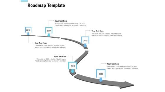 Pitch Deck To Collect Funding From Initial Financing Roadmap Template Background PDF