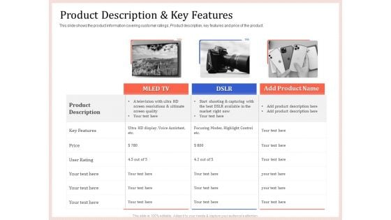 Pitch Deck To Raise Capital From Product Pooled Funding Product Description And Key Features Download PDF