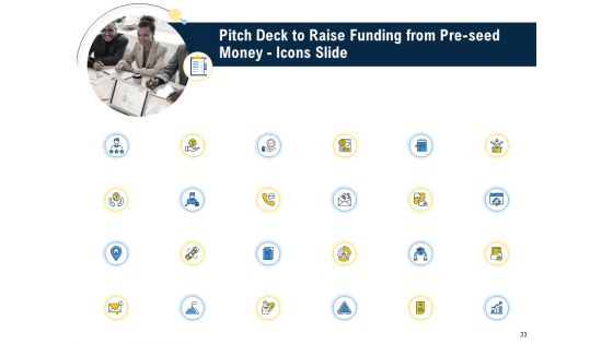 Pitch Deck To Raise Funding From Pre Seed Money Ppt PowerPoint Presentation Complete Deck With Slides