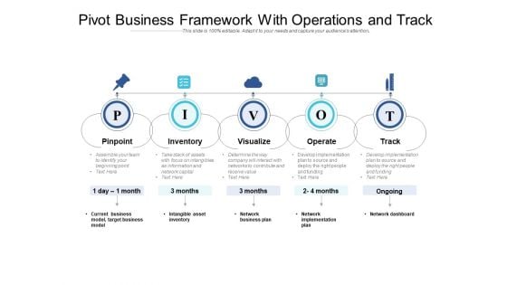 Pivot Business Framework With Operations And Track Ppt PowerPoint Presentation Infographics PDF