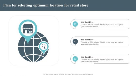 Plan For Selecting Optimum Location For Retail Store Formats PDF