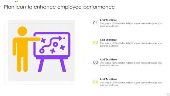 Plan Icon To Enhance Employee Performance Introduction PDF