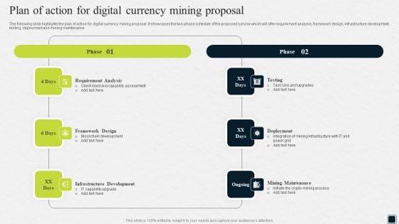Plan Of Action For Digital Currency Mining Proposal Ppt Inspiration Example Introduction PDF Plan Of Action For Digital Currency Mining Proposal Ppt Inspiration Example Introduction PDF
