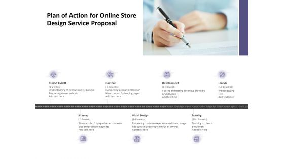 Plan Of Action For Online Store Design Service Proposal Ppt PowerPoint Presentation Slides Tips