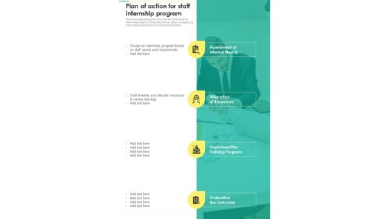 Plan Of Action For Staff Internship Program One Pager Sample Example Document Plan Of Action For Staff Internship Program One Pager Sample Example Document