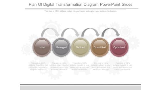 Plan Of Digital Transformation Diagram Powerpoint Slides