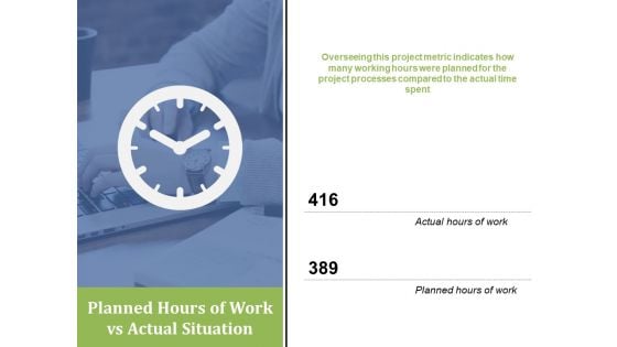 Planned Hours Of Work Vs Actual Situation Ppt PowerPoint Presentation Outline Template