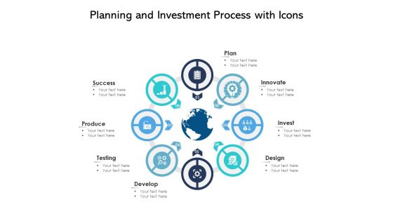 Planning And Investment Process With Icons Ppt PowerPoint Presentation File Slides PDF