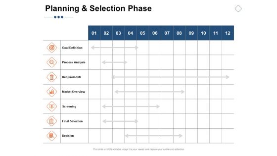 Planning And Selection Phase Ppt PowerPoint Presentation Show Background Image