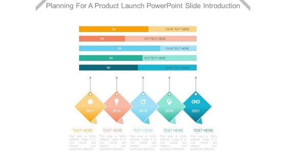 Planning For A Product Launch Powerpoint Slide Introduction