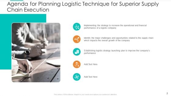 Planning Logistic Technique For Superior Supply Chain Execution Ppt PowerPoint Presentation Complete Deck With Slides