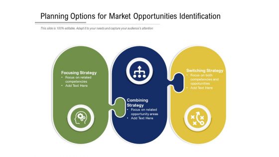 Planning Options For Market Opportunities Identification Ppt PowerPoint Presentation Gallery Designs Download PDF