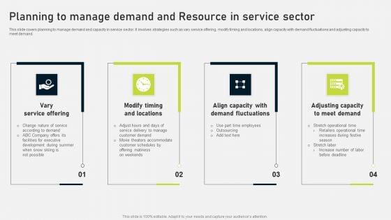Planning To Manage Demand And Resource In Service Sector Ppt PowerPoint Presentation File Smartart PDF Planning To Manage Demand And Resource In Service Sector Ppt PowerPoint Presentation File Smartart PDF